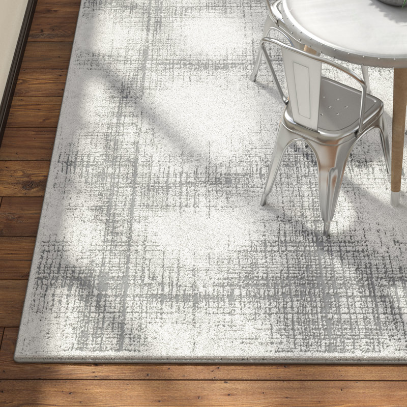Greyleigh Bridgeton Distressed Modern Gray/Cream Abstract Area Rug & Reviews Wayfair